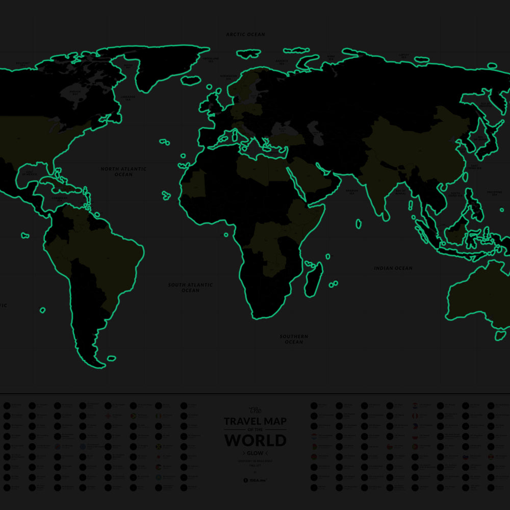 [烏克蘭製] 1DEA.me Design Gifts 發光世界旅行地圖