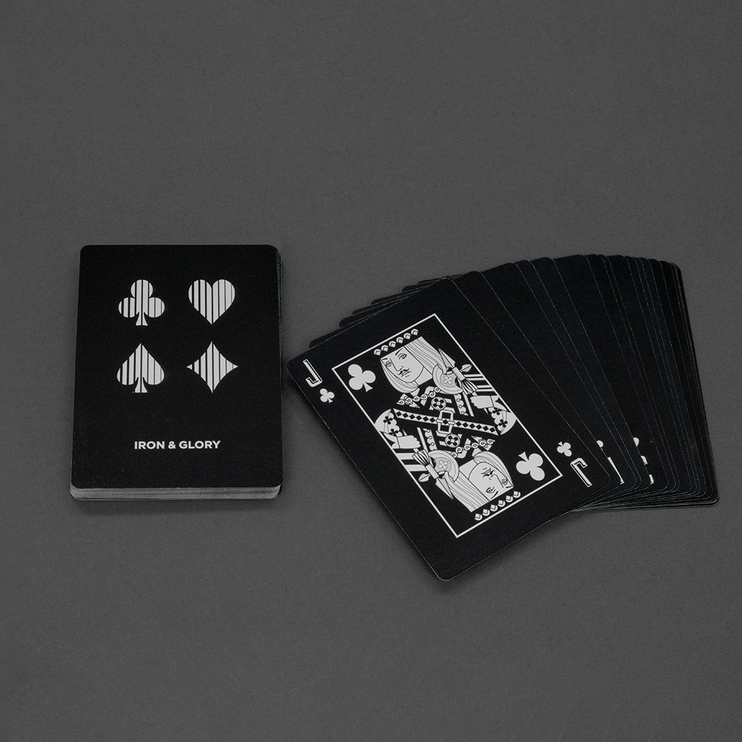 英國品牌 I&G 黑銀 Playing Cards