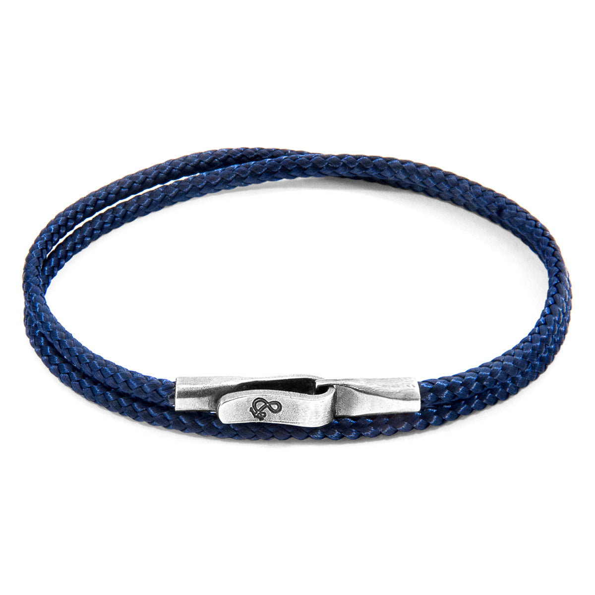 [英國手製] Navy Blue Liverpool Silver & Rope 手繩