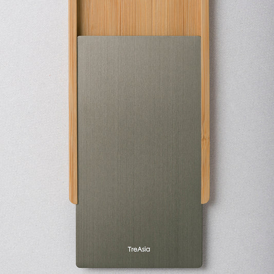 [台灣製] SLIDE Bamboo Card Case 燻竹名片盒